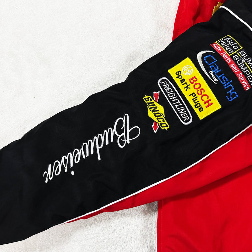 AeroVintage Red Embroidered Racing Jacket – vintage motorsport jacket, view 4