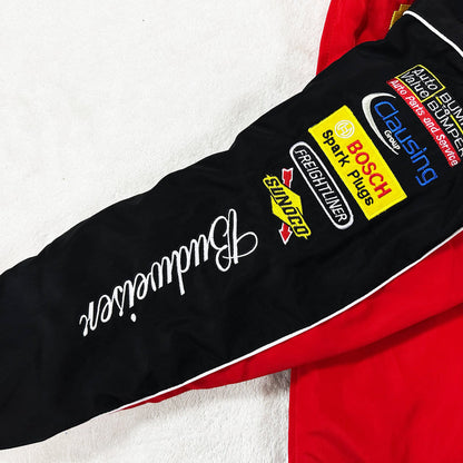 AeroVintage Red Embroidered Racing Jacket – vintage motorsport jacket, view 4