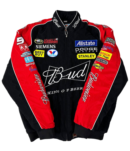 AeroVintage Black Embroidered Racing Jacket – Classic edition, view 2