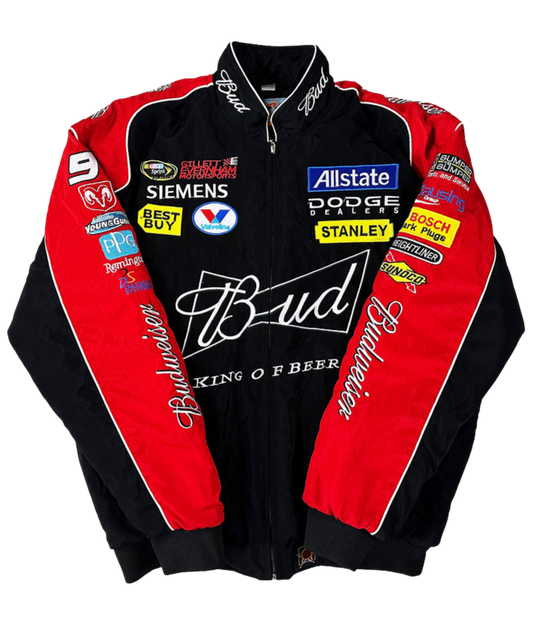 AeroVintage Black Embroidered Racing Jacket – Classic edition, view 2