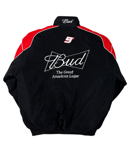 AeroVintage Black Embroidered Racing Jacket – vintage motorsport jacket, view 1