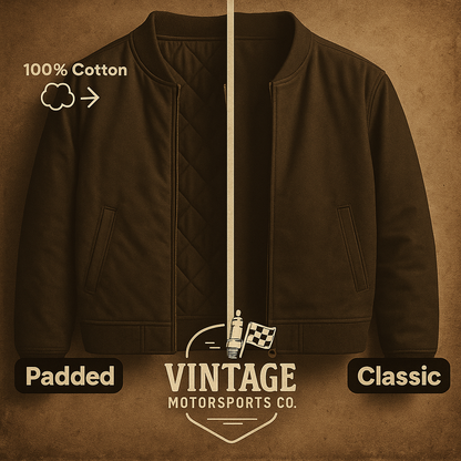AeroVintage Blue Padded Racing Jacket – vintage motorsport jacket, view 4