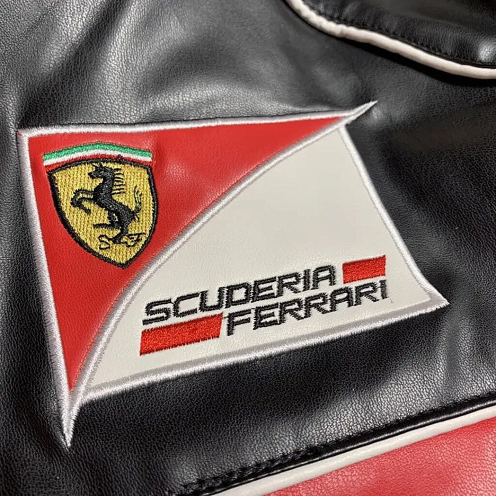 AeroVintage 90s Italian Leather Racing Jacket – vintage motorsport jacket, view 6