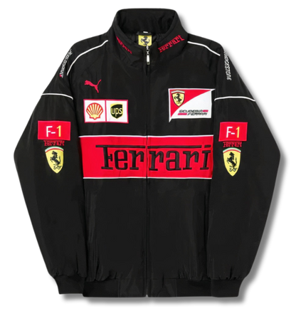 AeroVintage Black Italian Racing Jacket – Classic edition, view 2