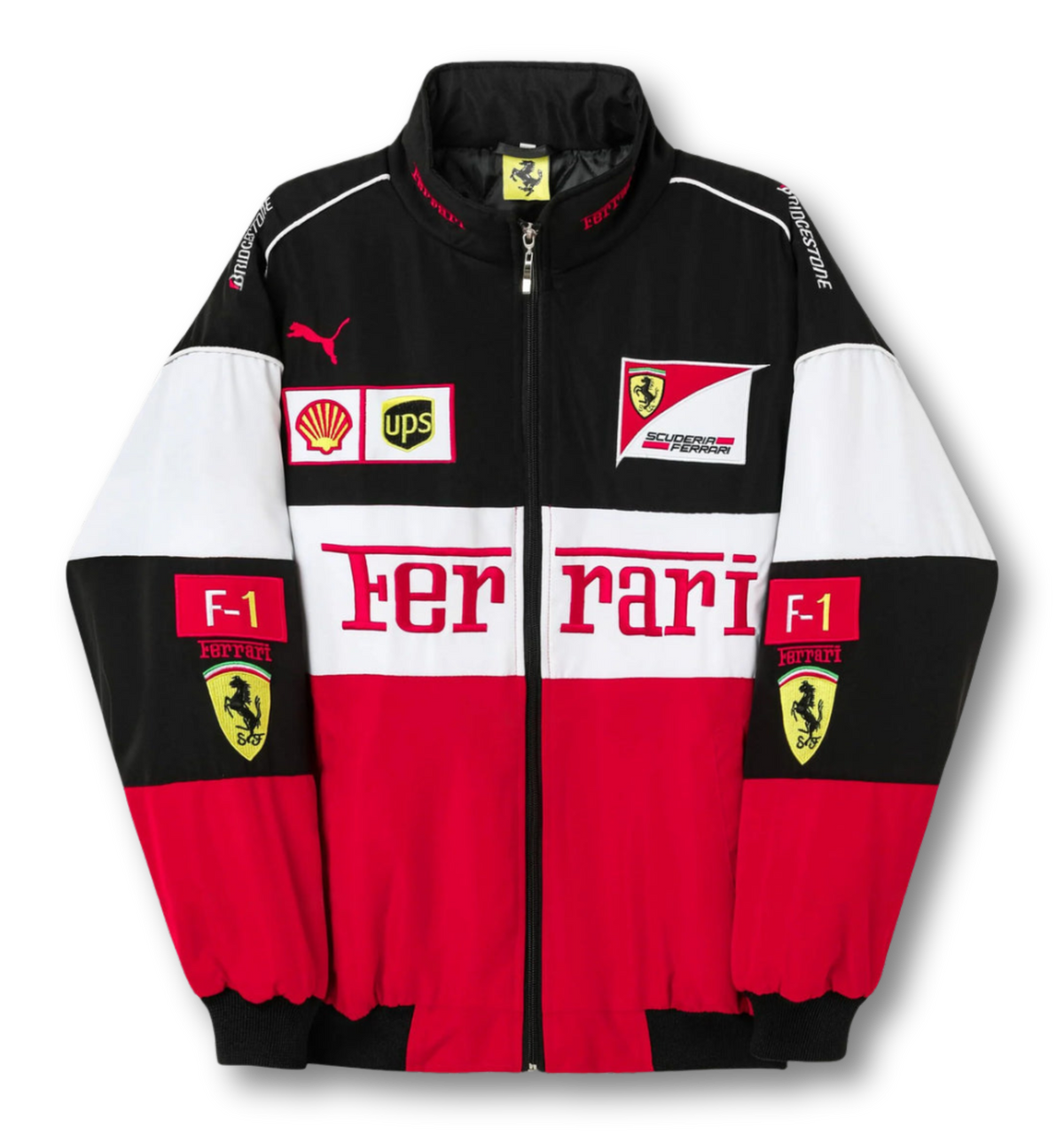 AeroVintage 90s Italian Racing Jacket – Classic Tri-Color edition, view 5