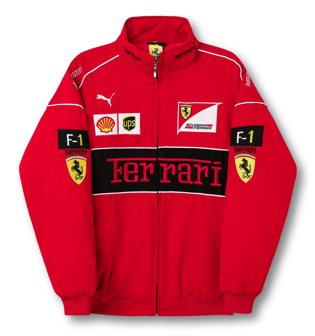 AeroVintage 90s Italian Racing Jacket – Classic Red edition, view 2