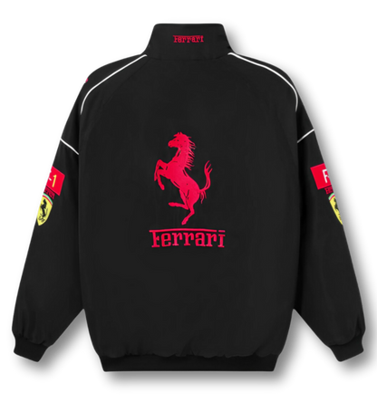 AeroVintage Black Italian Racing Jacket – vintage motorsport jacket, view 1
