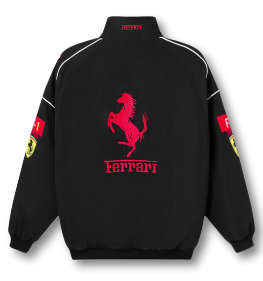 AeroVintage Black Italian Racing Jacket – vintage motorsport jacket, view 1