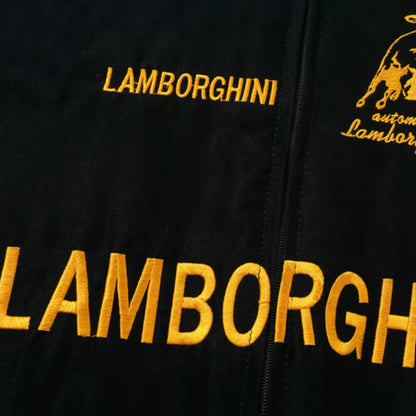 AeroVintage Black & Gold Racing Jacket – vintage motorsport jacket, view 3