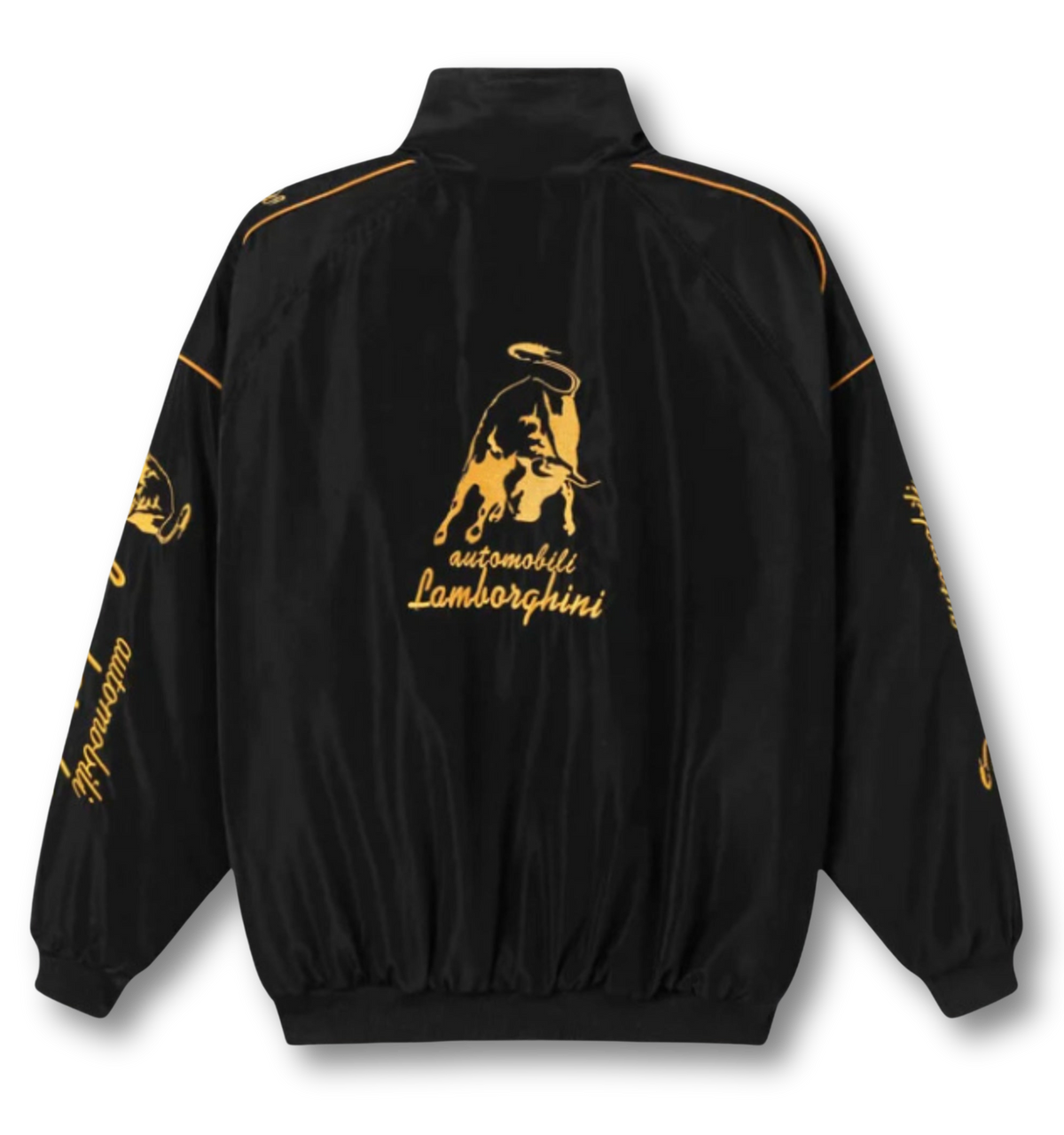 AeroVintage Black & Gold Racing Jacket – vintage motorsport jacket, view 1