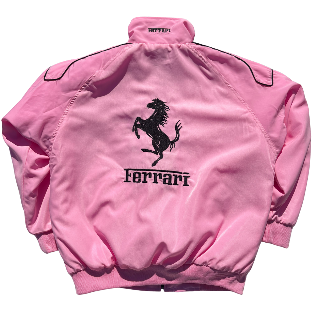 AeroVintage Pink Padded Racing Jacket – vintage motorsport jacket, view 1