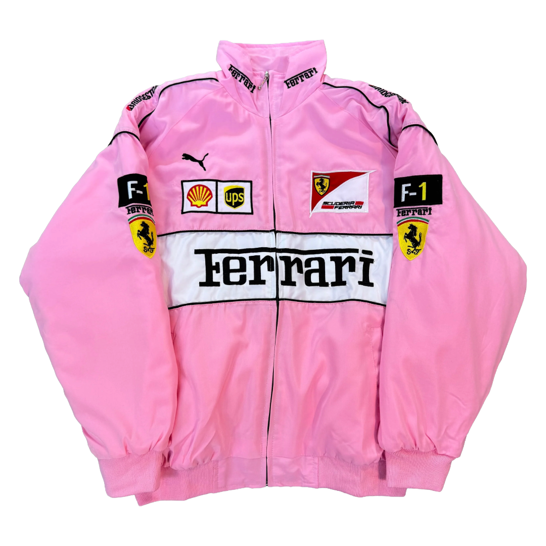 AeroVintage Pink Padded Racing Jacket – Padded edition, view 2