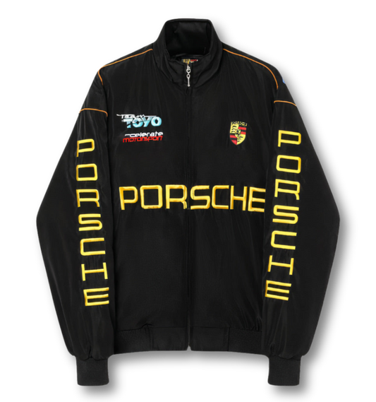 AeroVintage Black & Yellow Heritage Motorsport Jacket – Classic edition, view 2