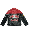 AeroVintage Red & Black Leather Team Racing Jacket – vintage motorsport jacket, view 1