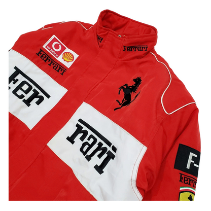 AeroVintage Red & White Padded Racing Jacket – vintage motorsport jacket, view 3