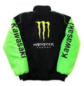AeroVintage Black & Green Moto Racing Jacket – vintage motorsport jacket, view 1