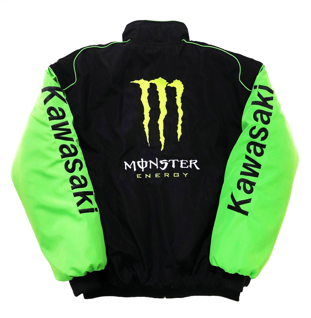 AeroVintage Black & Green Moto Racing Jacket – vintage motorsport jacket, view 1