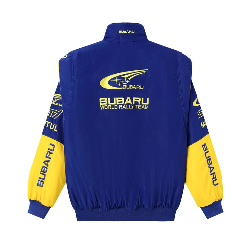AeroVintage Blue & Yellow Rally Racing Jacket – vintage motorsport jacket, view 1