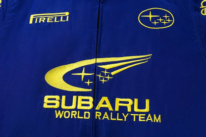 AeroVintage Blue & Yellow Rally Racing Jacket – vintage motorsport jacket, view 4