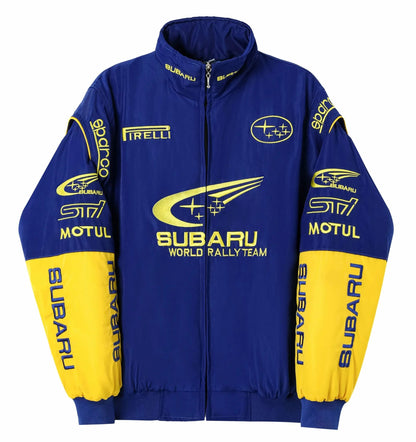 AeroVintage Blue & Yellow Rally Racing Jacket – Classic edition, view 2