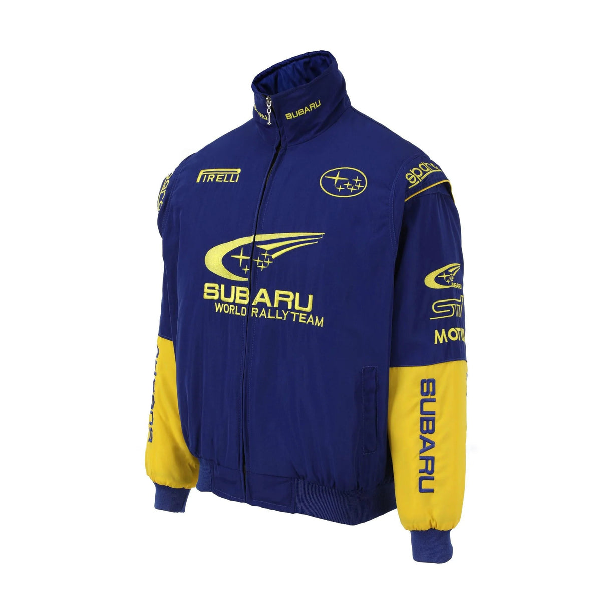 AeroVintage Blue & Yellow Rally Racing Jacket – vintage motorsport jacket, view 3